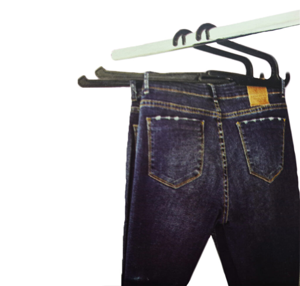 Kit 6 Cabides Pretos Reforçados para Calça Jeans Secalux - Imagem 6