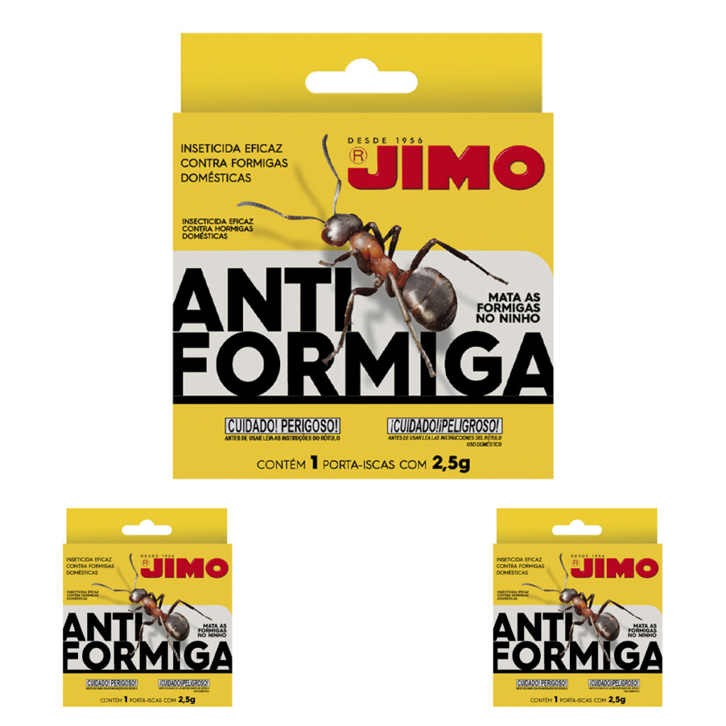 Kit 3 Venenos para Formiga Isca Granulada Jimo