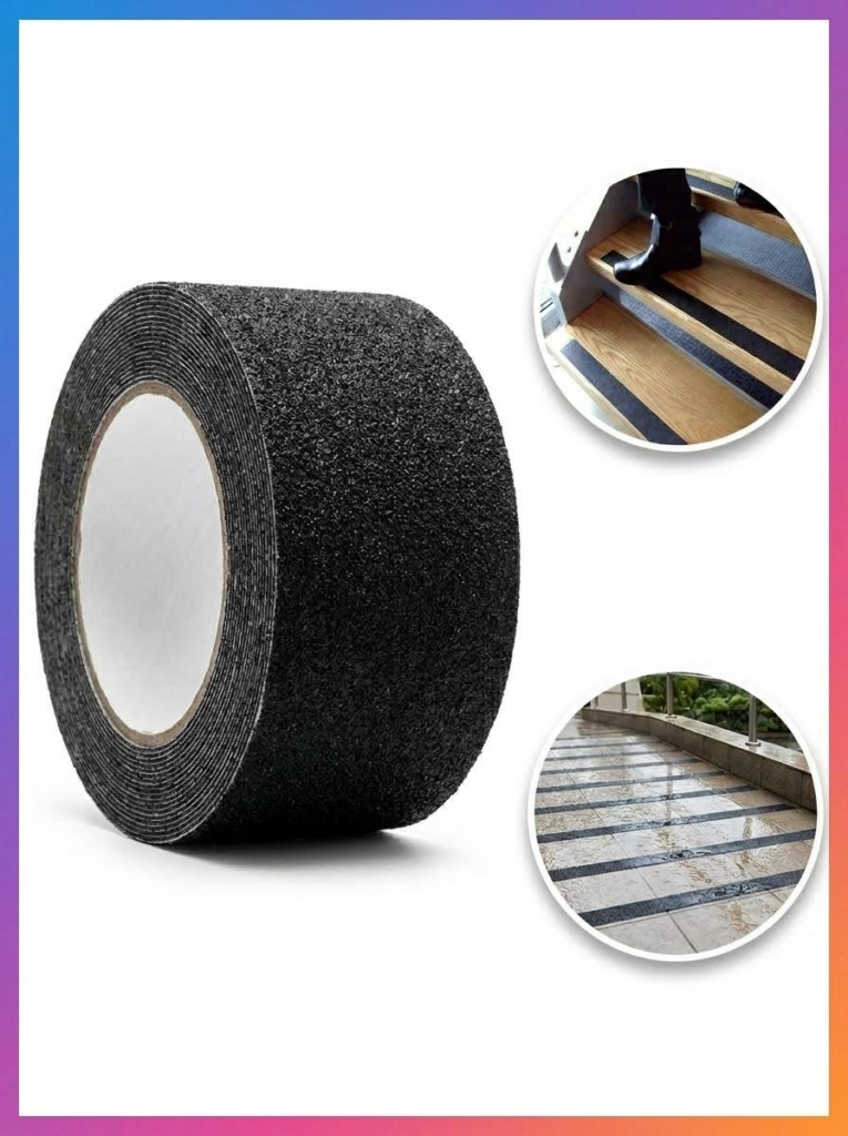 Fita Antiderrapante para Escada Preta 50mm x 5m Kapazi - Imagem 11