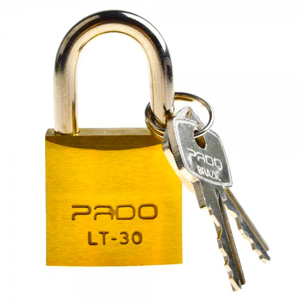 Cadeado de Latão 30mm com 2 Chaves Pado