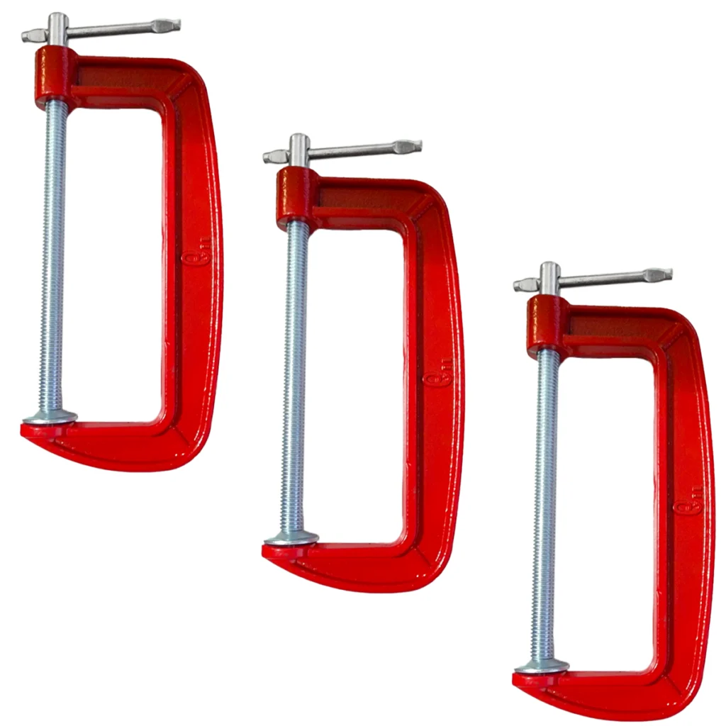 Grampo Sargento Tipo C para Marcenaria Kit 3