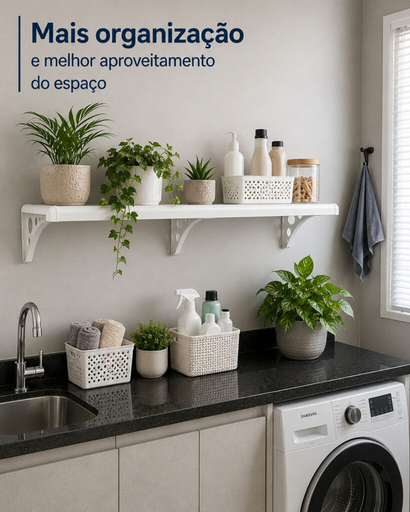Prateleira de Parede Astra PVC 40cm Branca até 25kg Kit 2 - Imagem 4