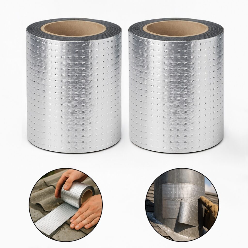 Fita Impermeável para Telhado Prateada 20cm x 10m Kit 2 - Imagem 7