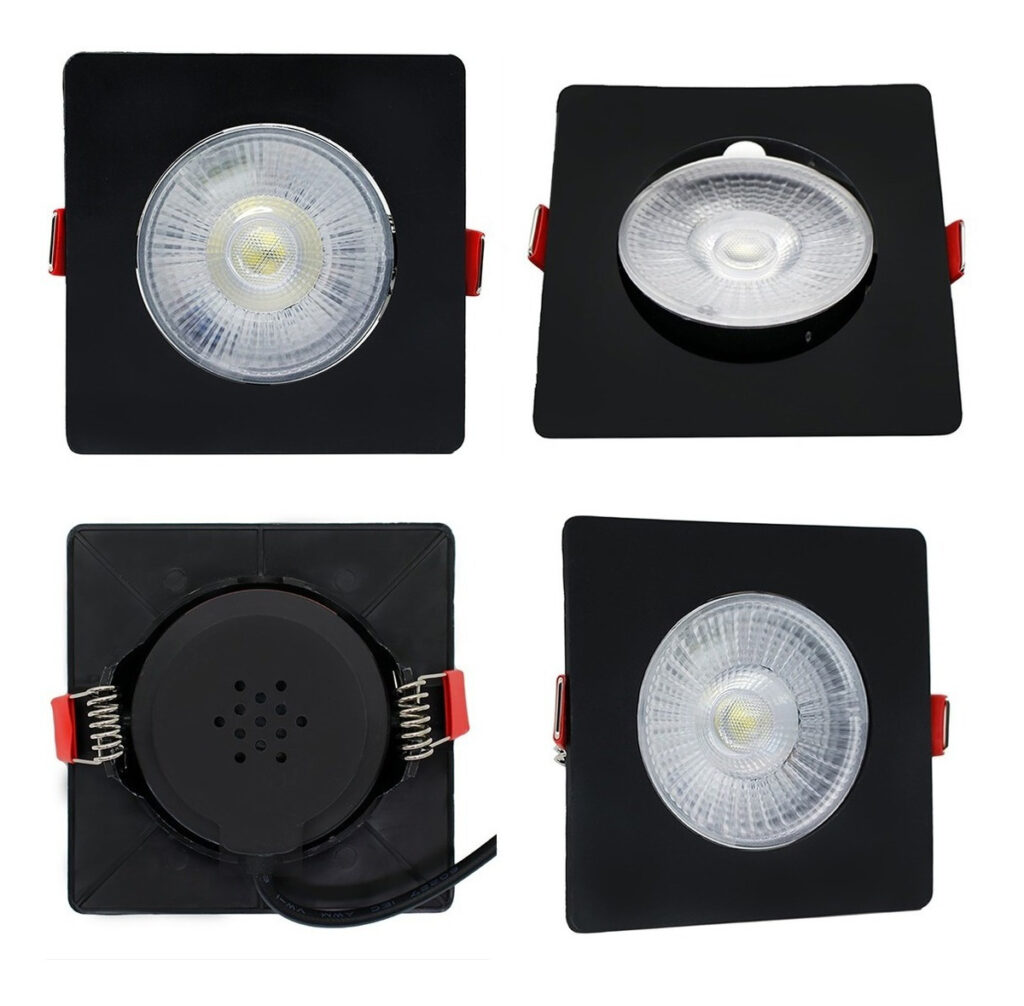 Spot LED de Embutir Direcionável Quadrado 5W Kit 10 - Imagem 5