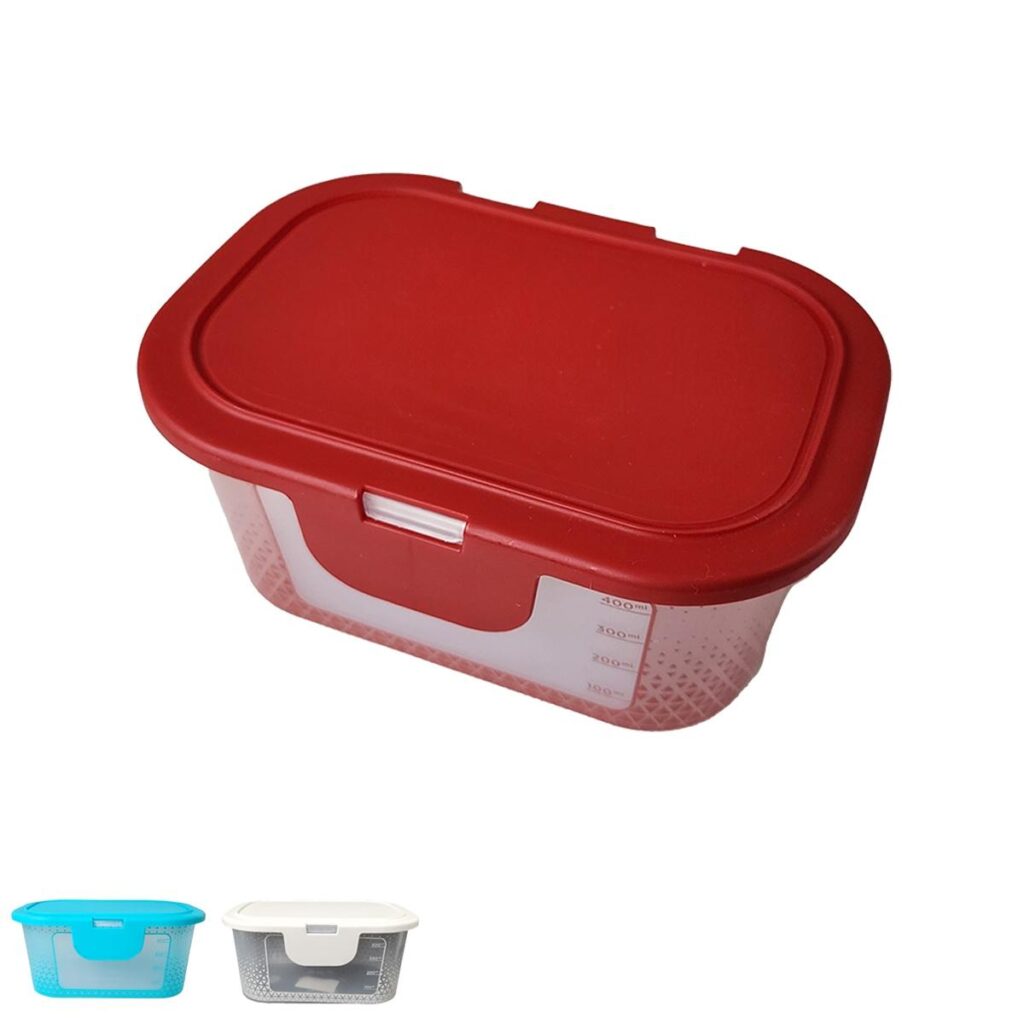 Pote com Tampa Fixa Retangular 600ml para Freezer Potte - Imagem 7