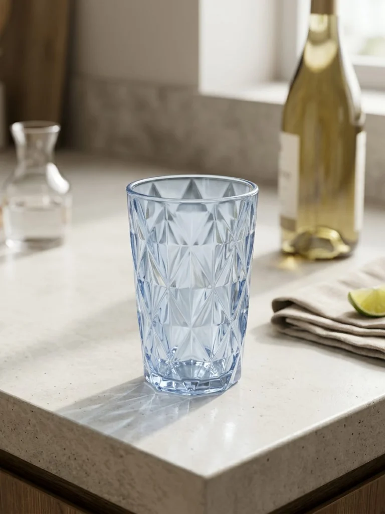 Jogo 6 Taças para Sobremesa em Vidro Diamante 310ml