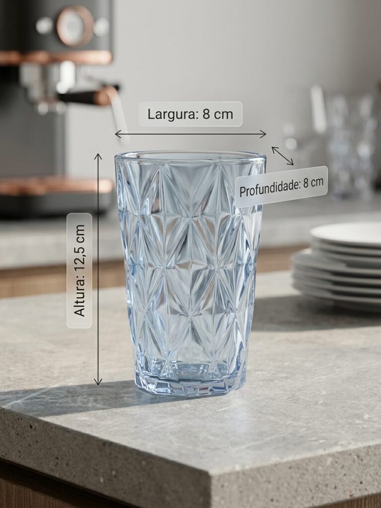Jarra de Vidro para Suco Luxo Diamante 1,2L