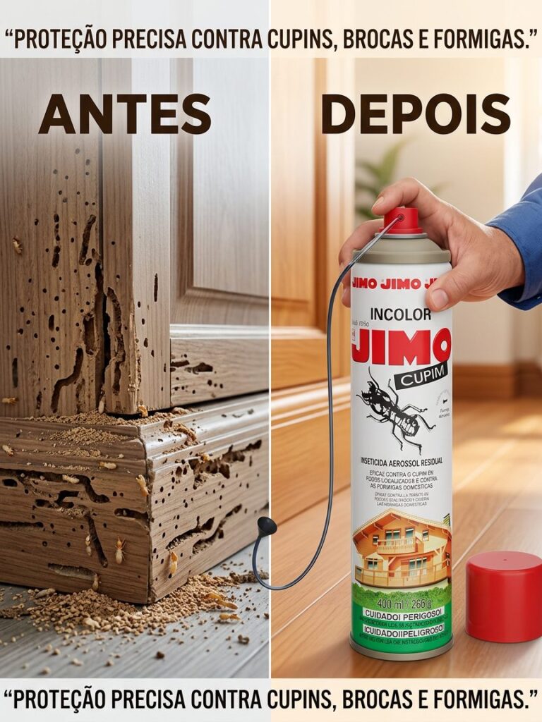 Inseticida Mata Cupim e Formiga Aerossol 400ml Jimo