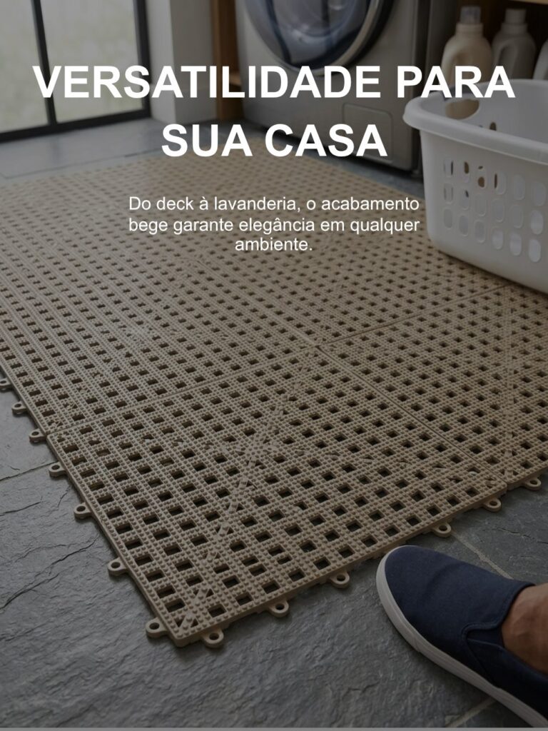 Piso de Borracha Acquakap Modular Antiderrapante