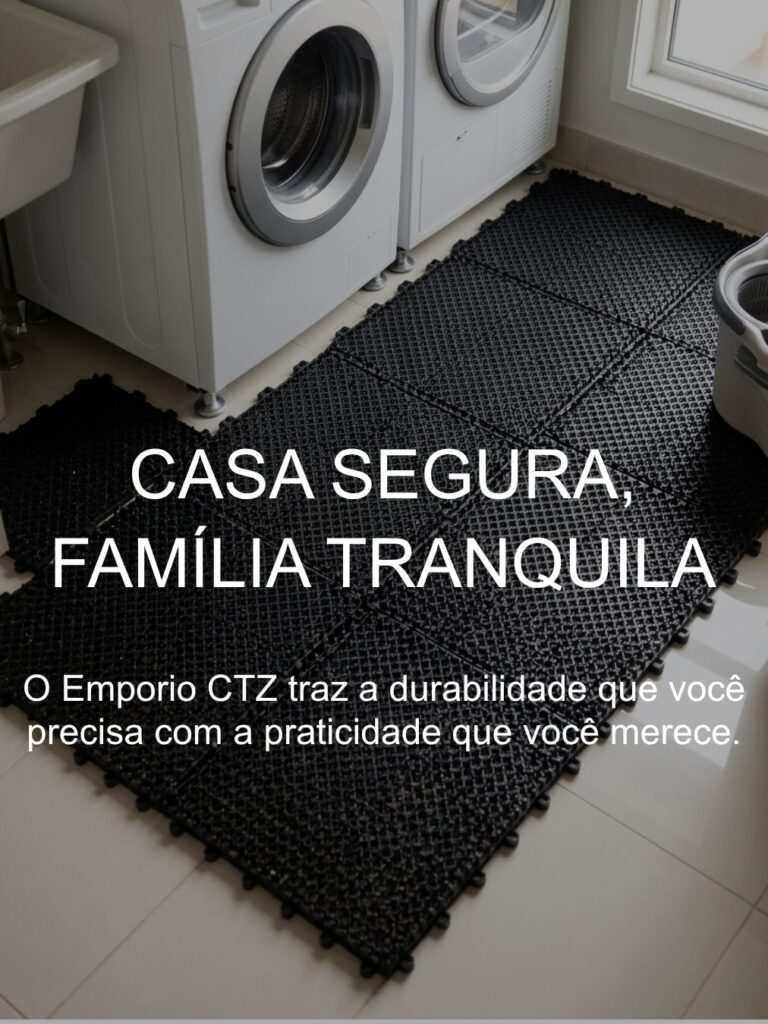 Piso de Borracha Acquakap Modular Antiderrapante