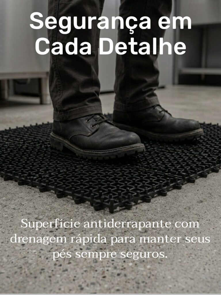 Piso de Borracha Acquakap Modular Antiderrapante