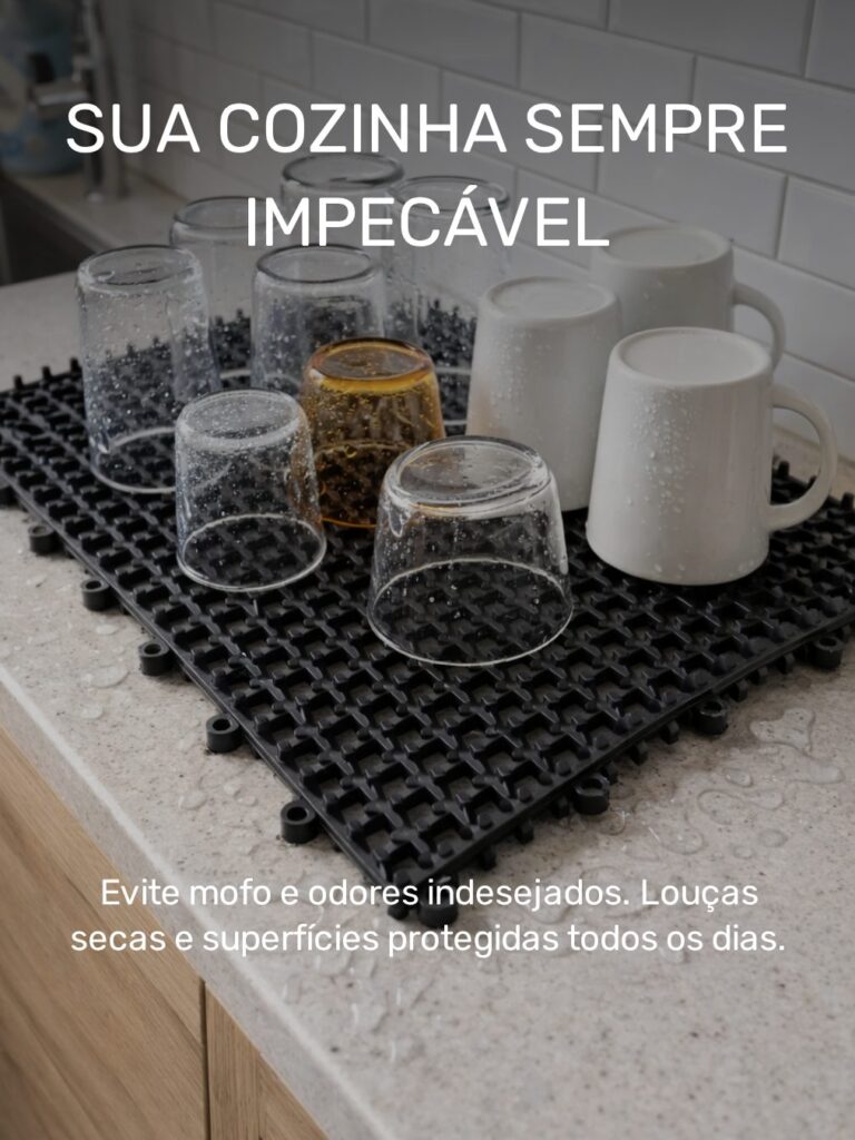 Piso de Borracha Acquakap Modular Antiderrapante