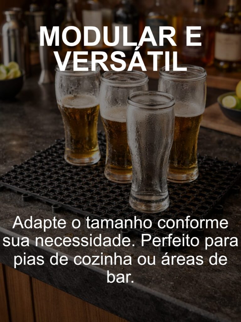 Piso de Borracha Acquakap Modular Antiderrapante