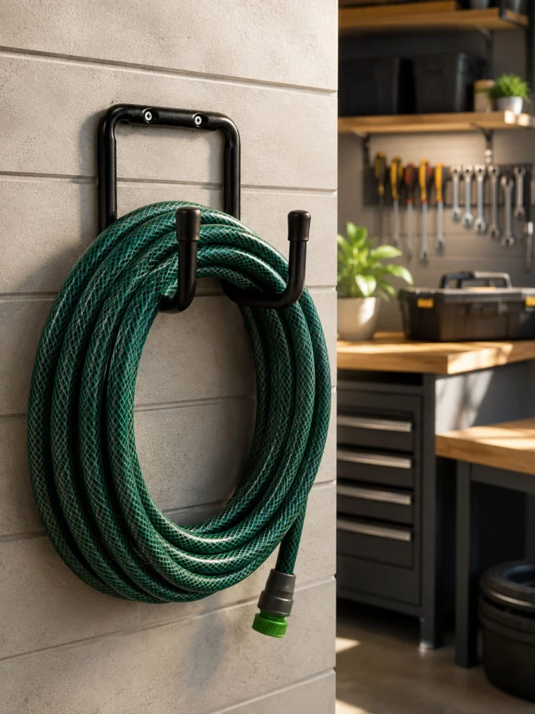 Gancho Duplo de Parede Pendure Tudo Aço Zincado Preto Maxeb