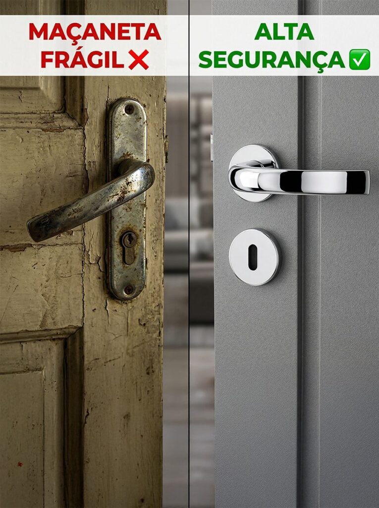 Fechadura Interna Copa Cromada 40mm Porta de Madeira Pado