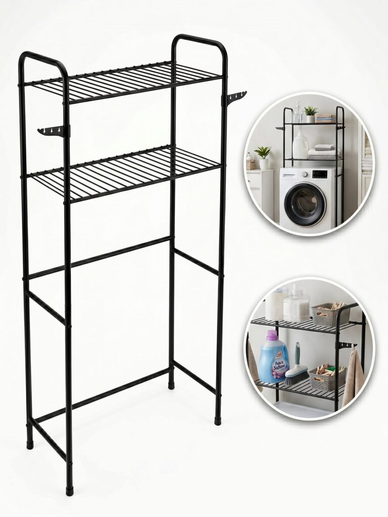 Rack Estante de Lavanderia para Máquina de Lavar em Aço