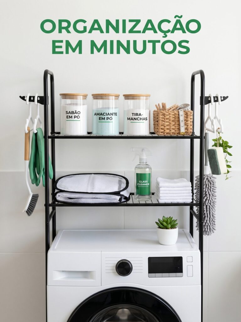 Rack Estante de Lavanderia para Máquina de Lavar em Aço