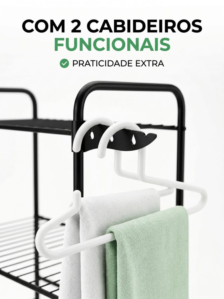 Rack Estante de Lavanderia para Máquina de Lavar em Aço