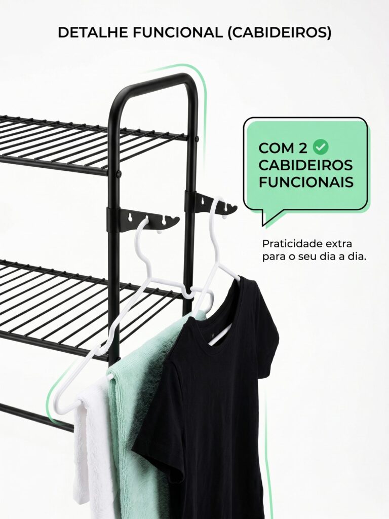 Rack Estante de Lavanderia para Máquina de Lavar em Aço