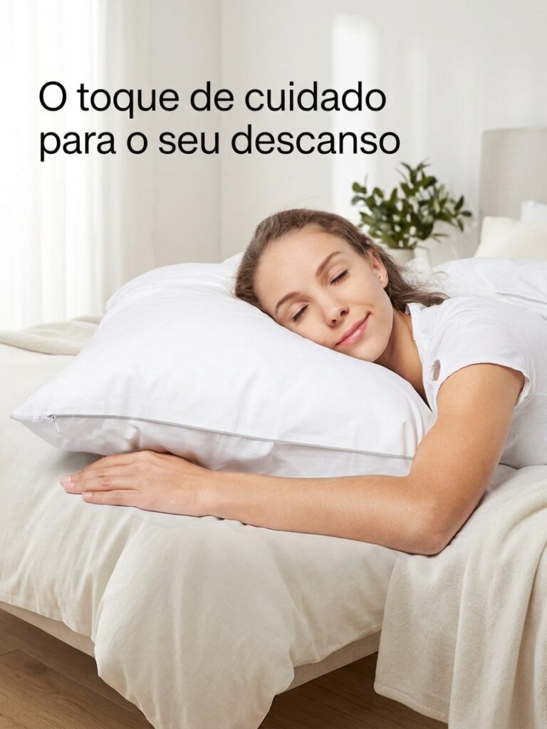 Capa Travesseiro Impermeável Antiácaro Branca 50x70cm Kit 4