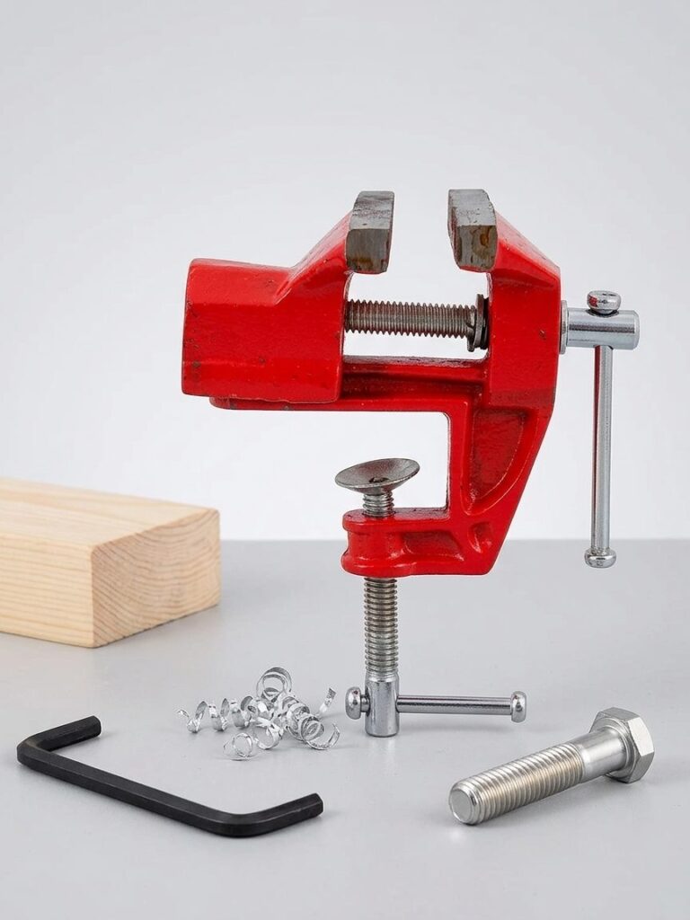 Mini Torno de Bancada Morsa Fixa 40mm em Aço Starfer
