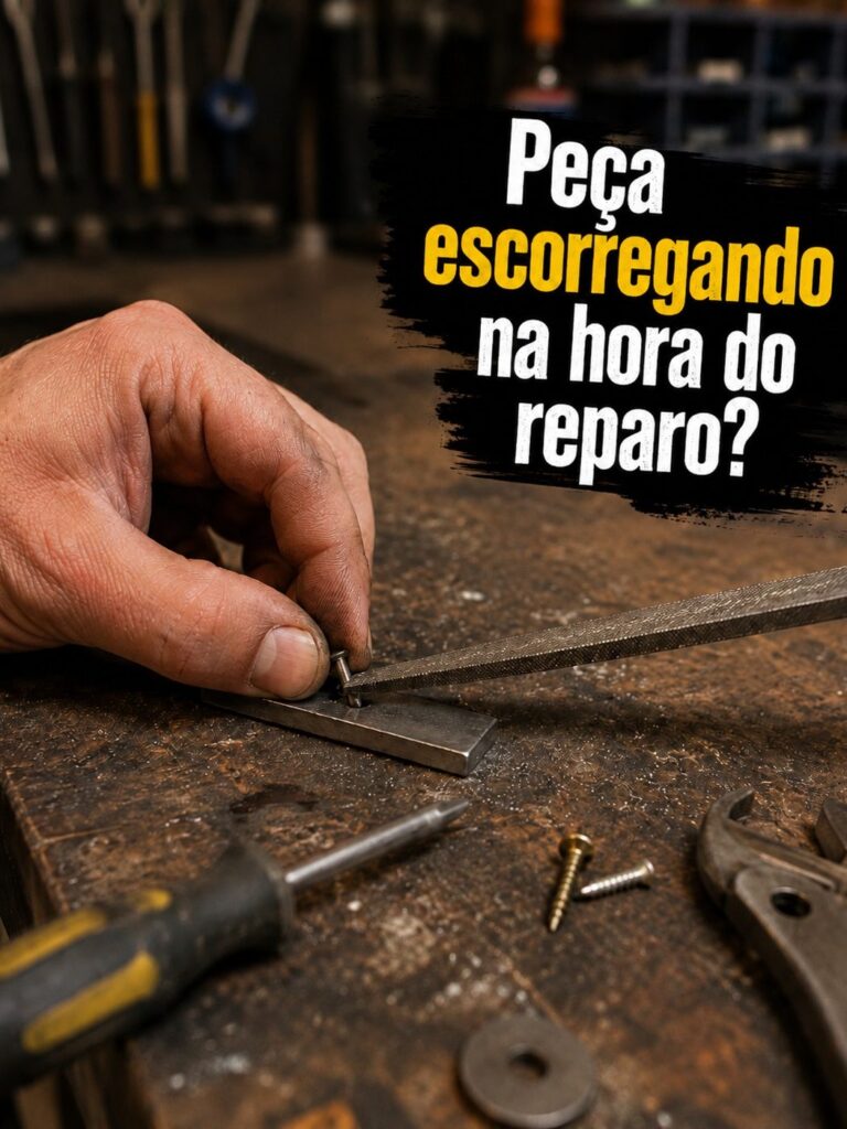 Mini Torno de Bancada Morsa Fixa 40mm em Aço Starfer