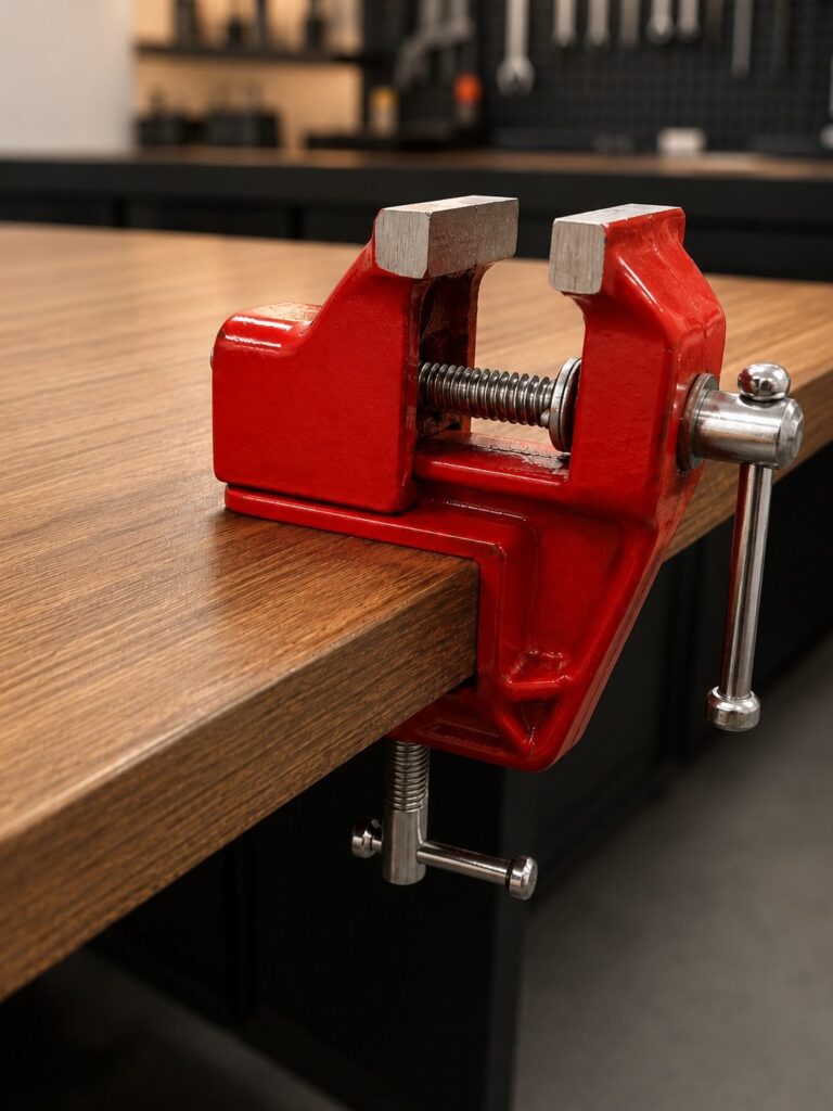 Mini Torno de Bancada Morsa Fixa 40mm em Aço Starfer