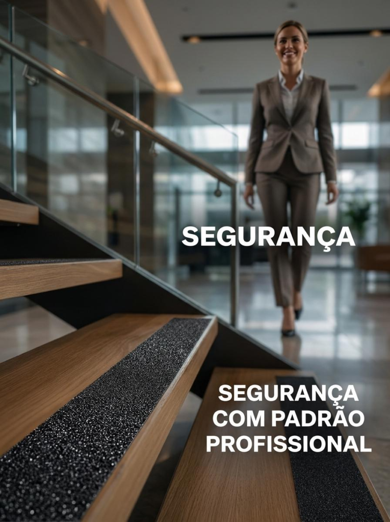 Fita Antiderrapante para Escada Preta 50mm x 5m Kapazi - Imagem 8