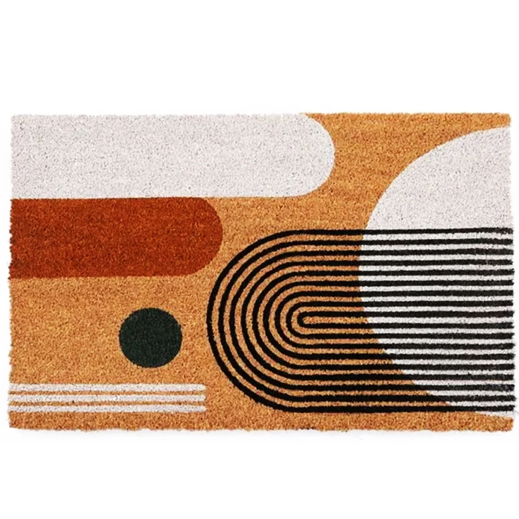 Tapete Capacho Fibra de Coco Urban Marrom 75x50cm Kapazi