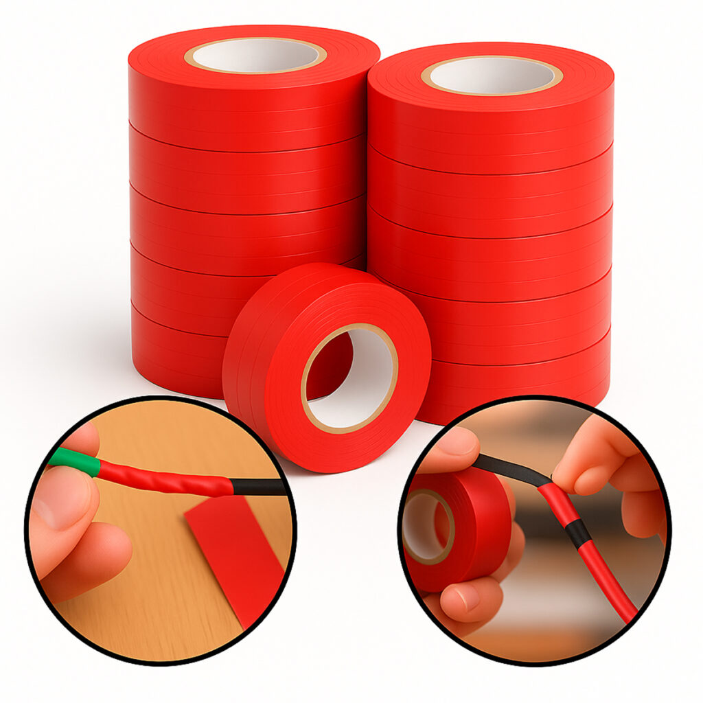 Fita Isolante Antichama Preta 19mm x 10m Vonder Kit 10 - Imagem 2