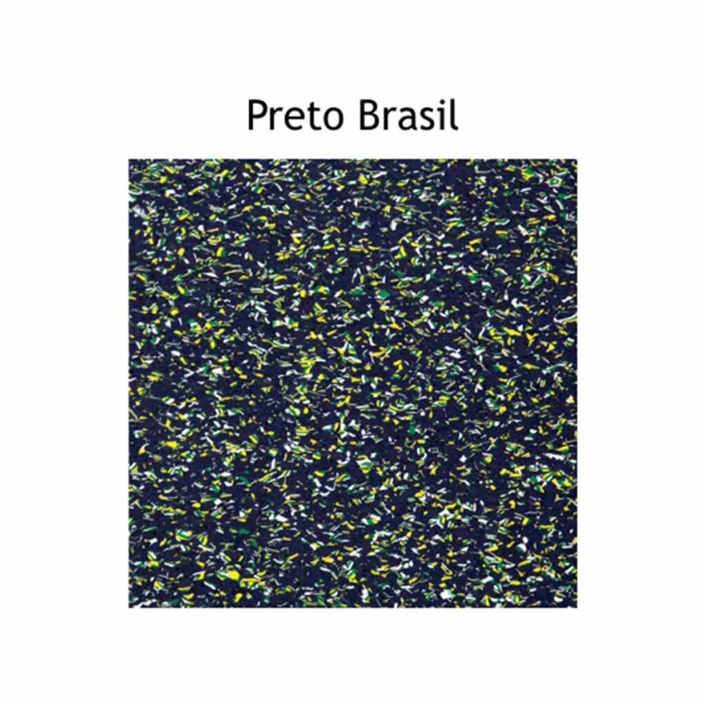 Piso Emborrachado Academia Alto Impacto Preto 0,60x1,00m - Imagem 2