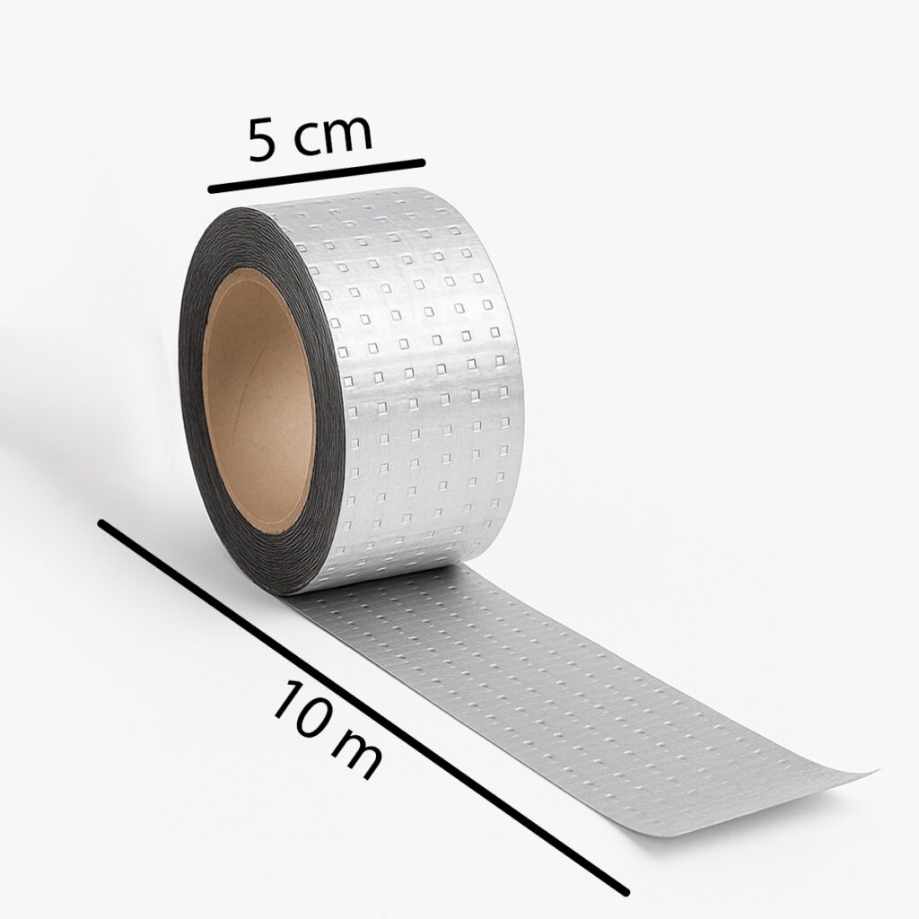 Fita Impermeável para Telhado Prateada 5cm x 10m Kit 3 - Imagem 3
