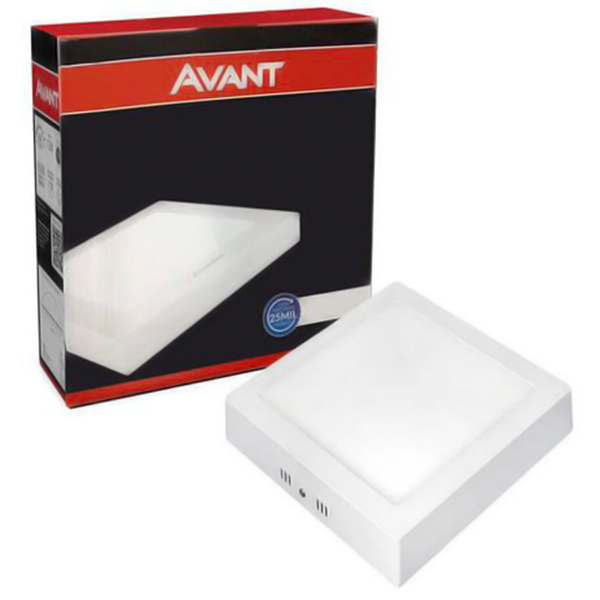 Painel Plafon LED Sobrepor Quadrado 12W 17x17cm Branco Frio - Imagem 3