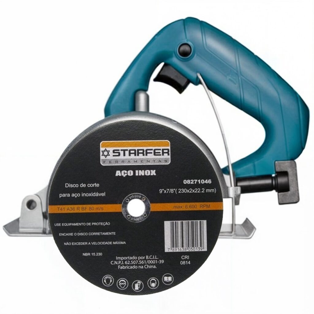Disco de Corte Inox 9x7/8 230mm Esmerilhadeira Kit 5 - Imagem 2