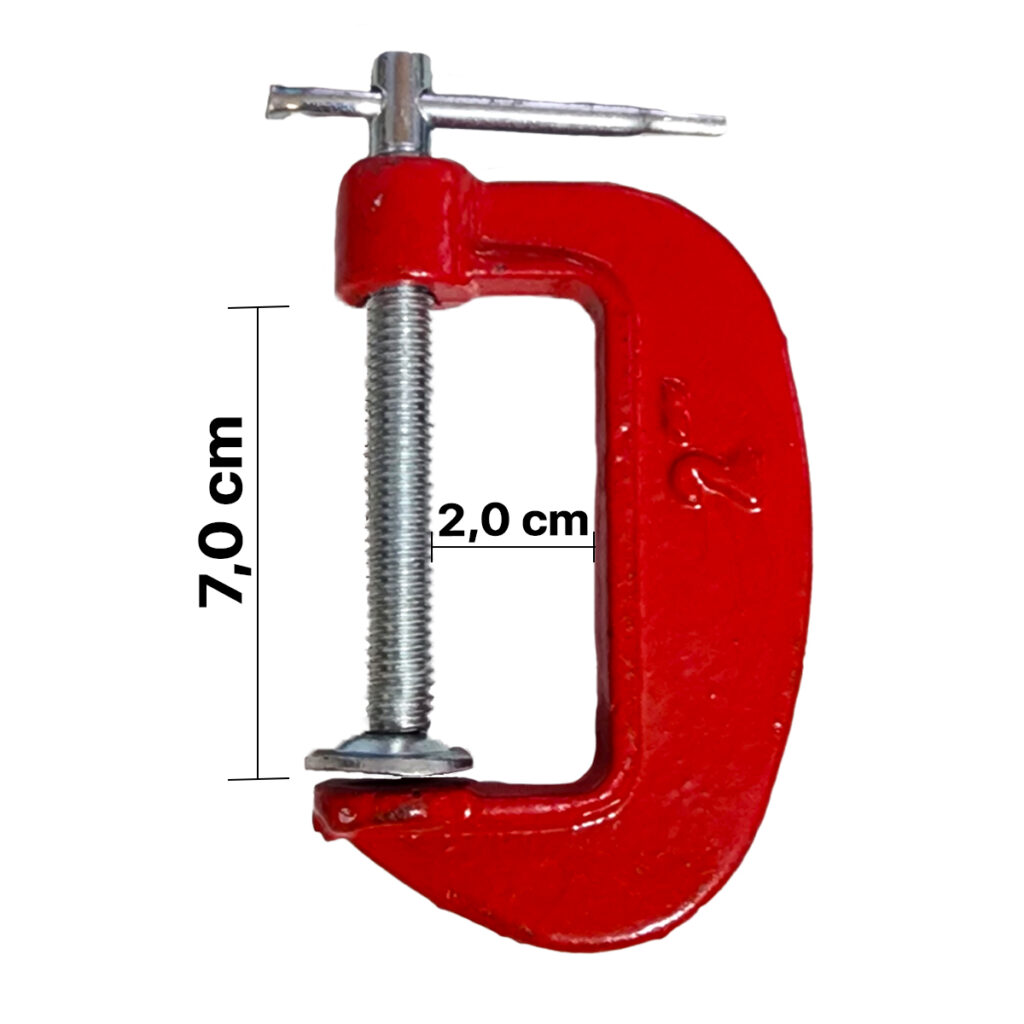 Grampo Sargento Tipo C 2, 3, 4 e 6 Polegadas Kit 4 - Imagem 4