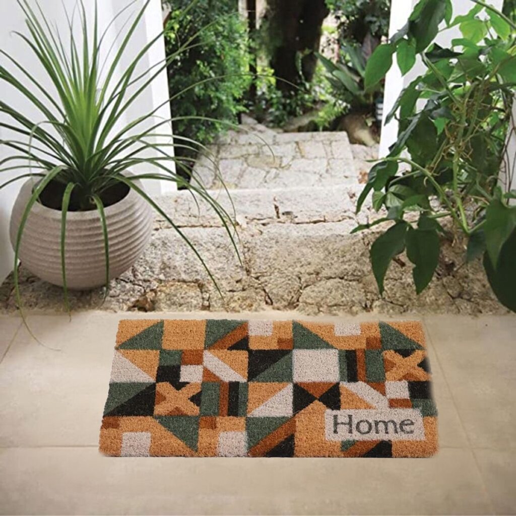 Tapete Capacho Fibra de Coco Mosaico Home 60x33cm Kapazi - Imagem 2
