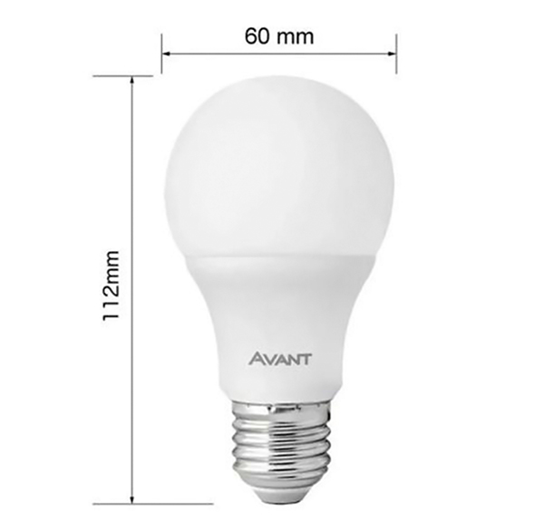 Lâmpada LED 9W Bulbo E27 Bivolt Branca Fria Avant - Imagem 3