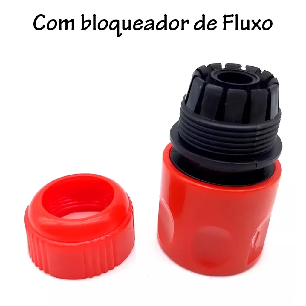 Engate Rápido Vermelho para Mangueira 1/2" com Bloqueador - Imagem 4