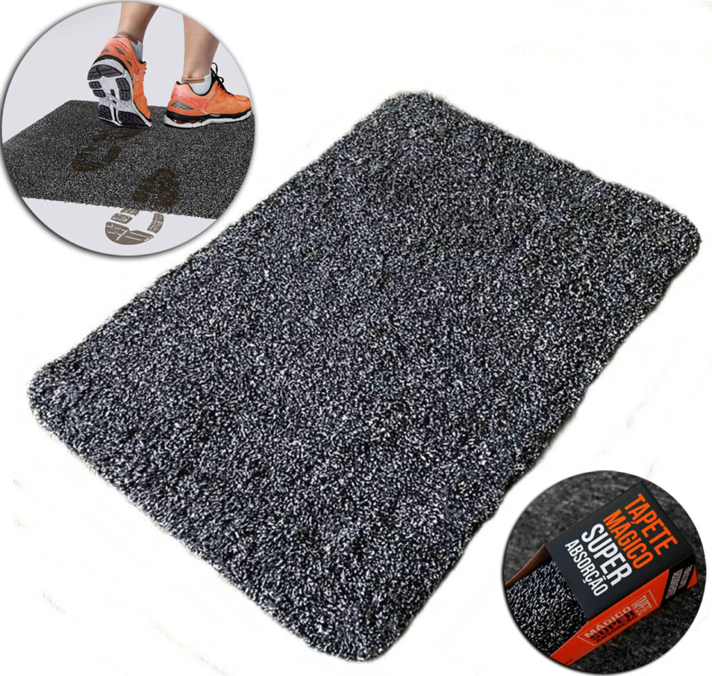 Tapete Seca Pé Mágico Super Absorção 80x50cm Kapazi - Imagem 2