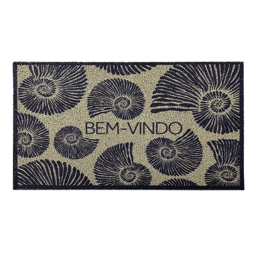 Tapete Capacho Home Conchas em Vinil 80x50cm Kapazi