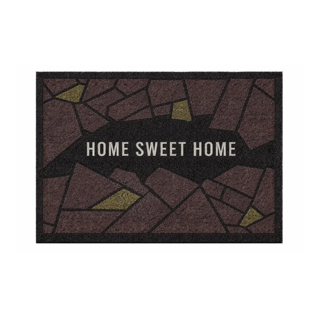 Tapete Capacho Home Mosaic em Vinil 80x50cm Kapazi