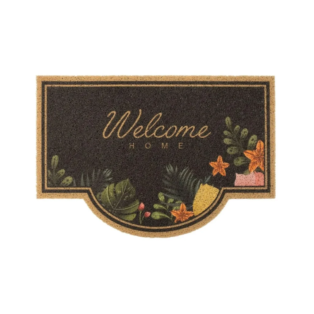 Tapete Capacho Welcome Elegante em Vinil 75x40cm Kapazi