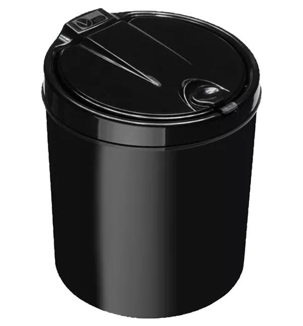 Kit 2 Lixeiras com Tampa Click 6L Pretas Viel - Imagem 6