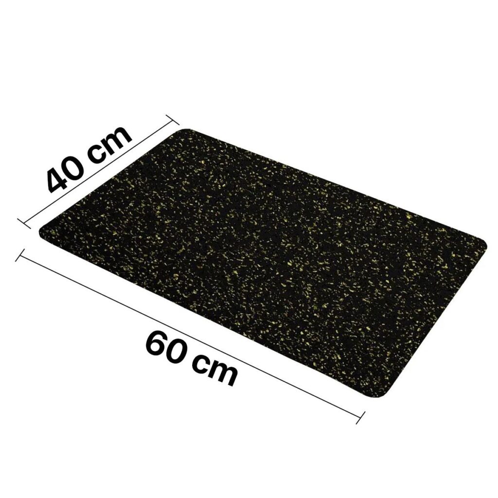 Tapete de Banheiro Emborrachado Rubberkap Preto 60x40cm - Imagem 4