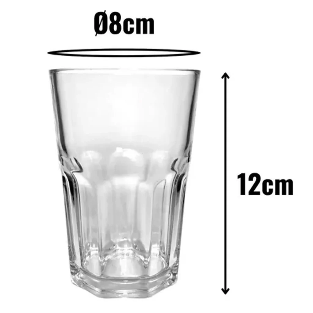 Copo de Vidro Grosso Chicago 310ml para Drinks