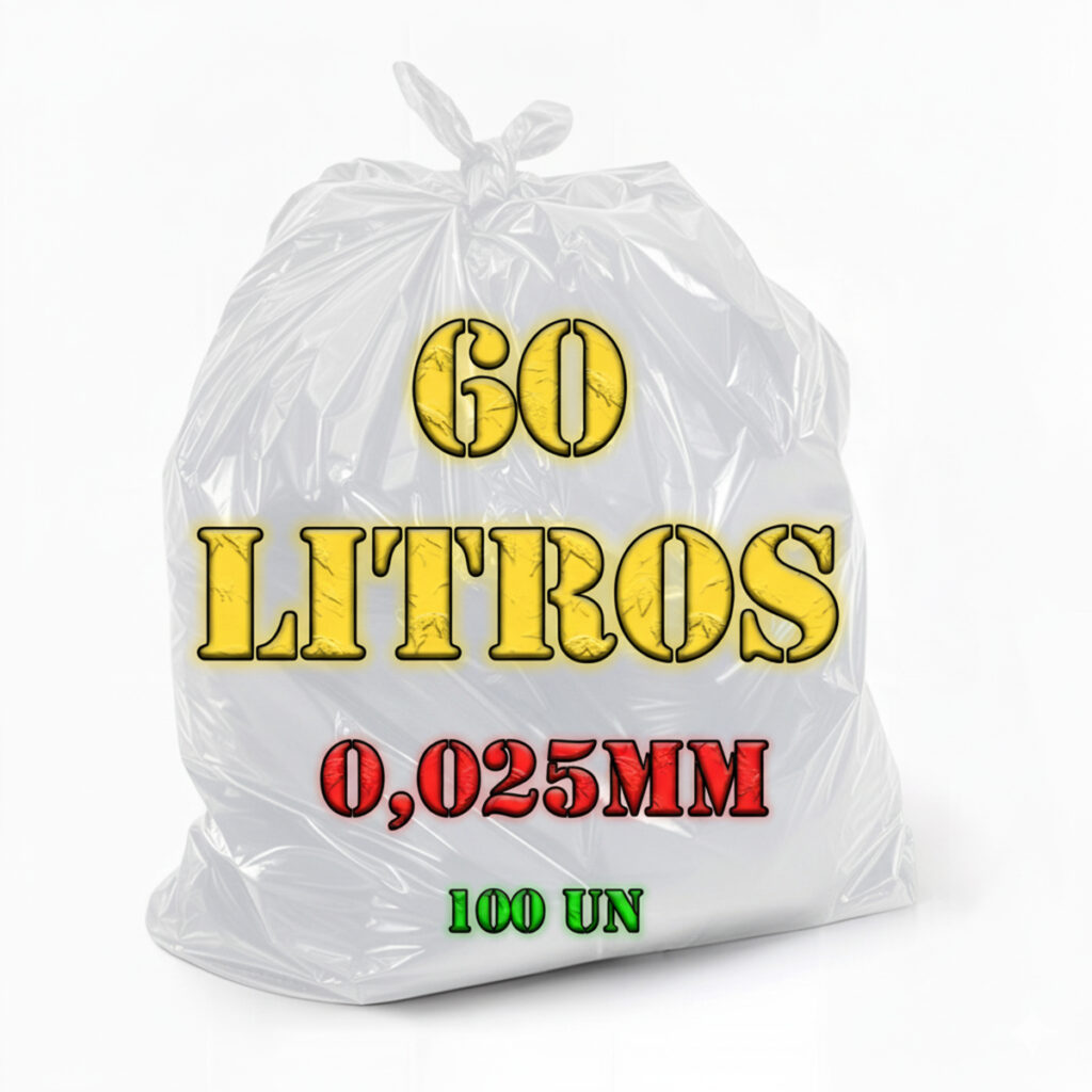 Saco de Lixo 60L Reforçado Uso Moderado 100 Unidades - Imagem 8