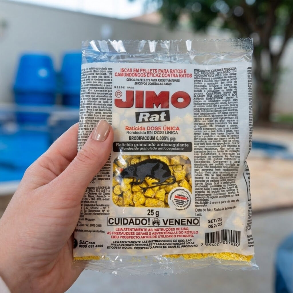 Veneno de Rato Isca Granulada Kit 4 Pacotes de 25g Jimo - Imagem 5