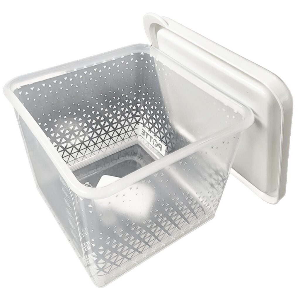 Pote com Tampa Quadrado P 350ml para Freezer Potte - Imagem 2