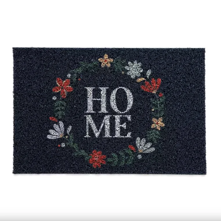 Tapete Capacho Divertido Azul Home ou Hello Goodbye 60x40cm
