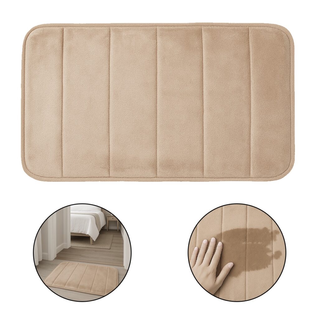 Tapete de Banheiro Nuvem Super Soft Fendi 70x50cm Kapazi - Imagem 7